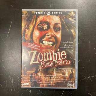 Zombie Flesh Eaters DVD (VG+/M-) -kauhu-